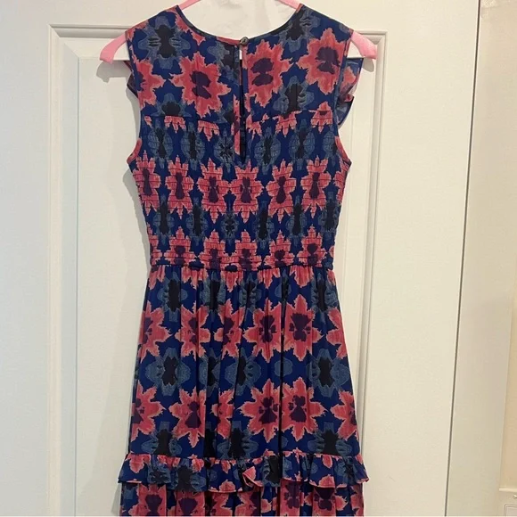 Banjanan Blue and Pink Sleeveless Maxi Sundress - Picture 3 of 3